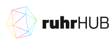 Ruhr HUB Logo ruhr HUB 3 C QF pos o Claim 1